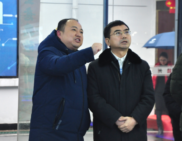 省工信厅副厅长蒋文定一行莅临我司调研